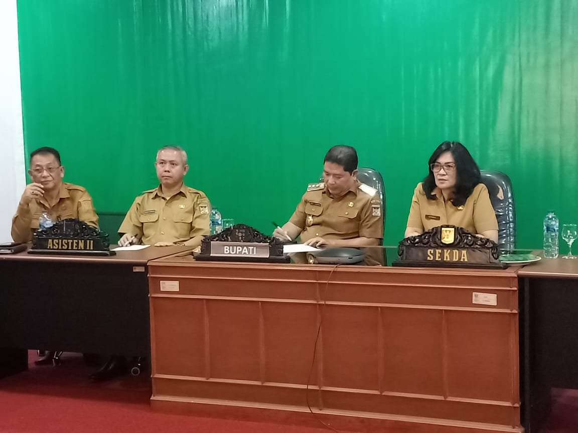 Bupati Kumendong Ikuti Rakor Pengendalian Inflasi Bersama Kemendagri