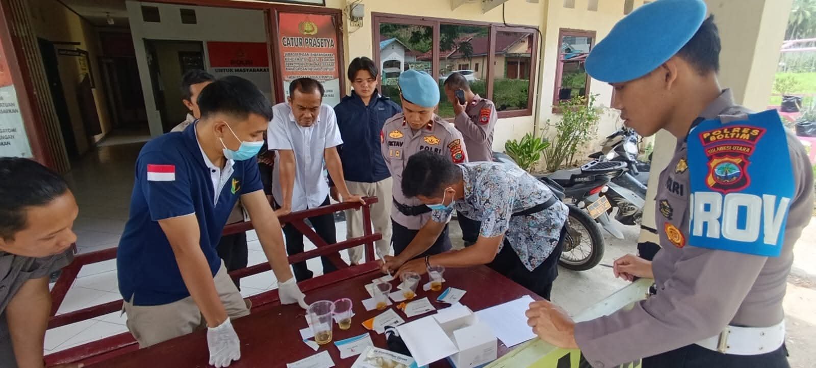 Polres Boltim Lakukan Sidak Gaktiblin Personil Polsek Nuangan