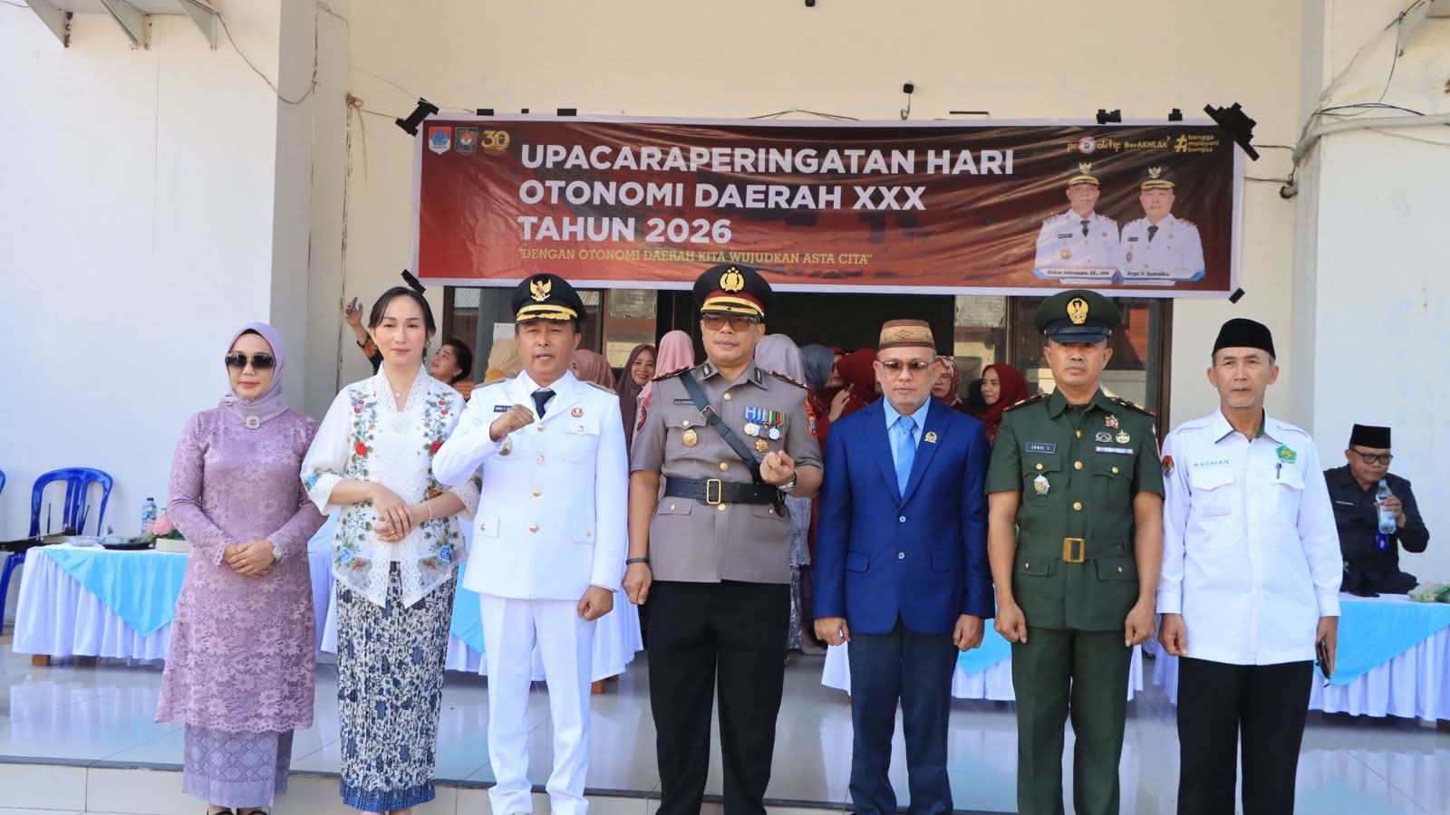 Kapolres Boltim Hadiri Peringatan Hari Otda dan Hari Kartin