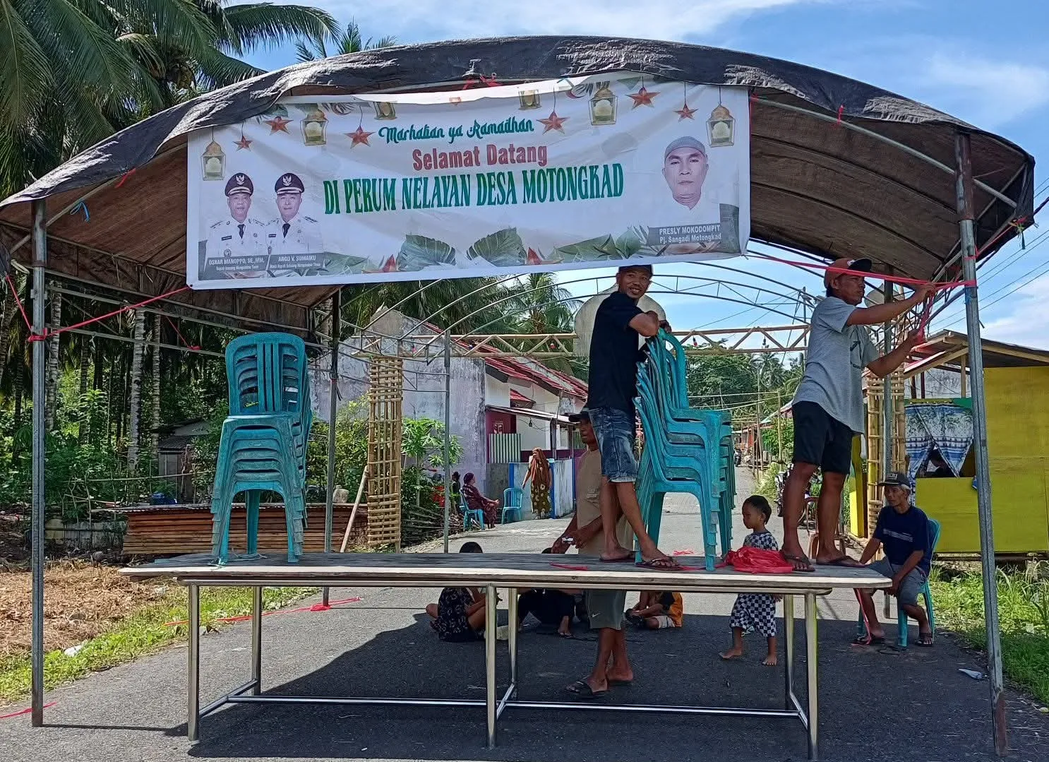 Sambut Lebaran Ketupat Warga Desa Motongkat Induk Sangat Antusias