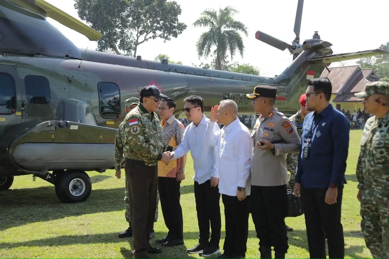 Menteri Pertahanan Kunjungi Kotamobagu Disambut Langsung Oleh Walikota DAN Wakil Walikota