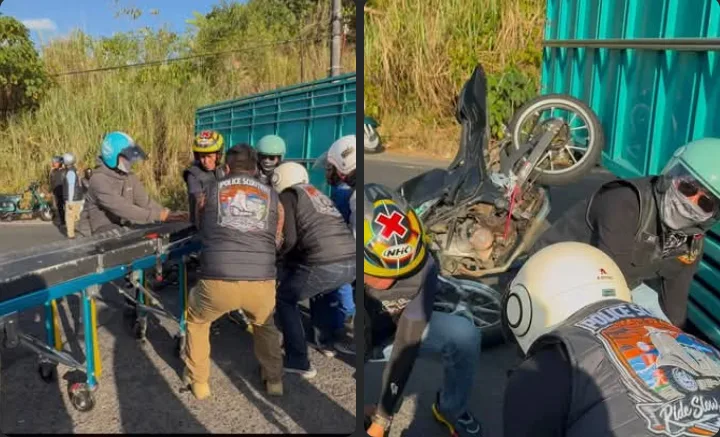 Tunjukkan Rasa Kepedulian Tinggi, Kapolres Boltim dan Wakapolda Sulut Sigap Bantu Korban Kecelakaan Saat Menempuh Tur ke Minut