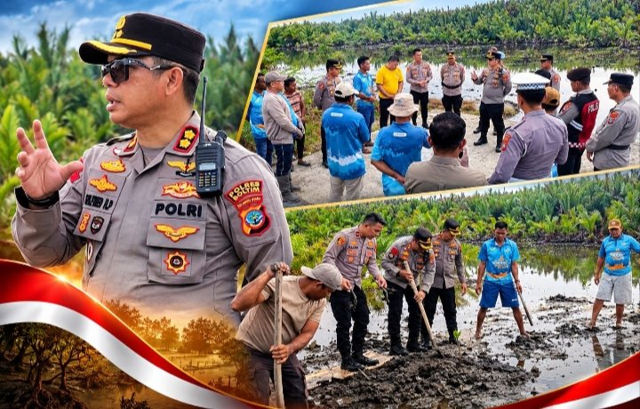 Kapolres Boltim Golfried Hasiholan Pimpin Aksi Peduli Lingkungan, Gandeng Nelayan Jaga Kelestarian Alam